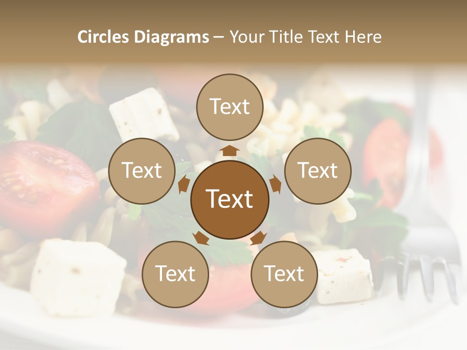 Cheese Tomatoes Feta PowerPoint Template