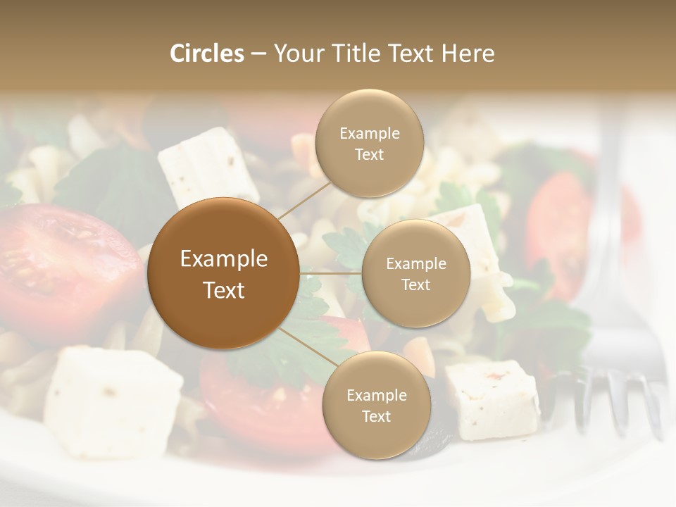 Cheese Tomatoes Feta PowerPoint Template
