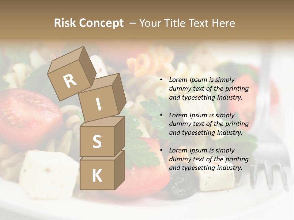 Cheese Tomatoes Feta PowerPoint Template