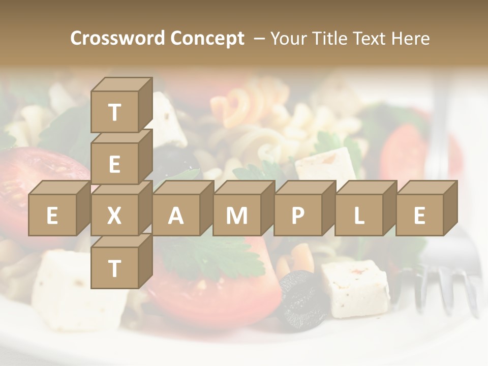 Cheese Tomatoes Feta PowerPoint Template