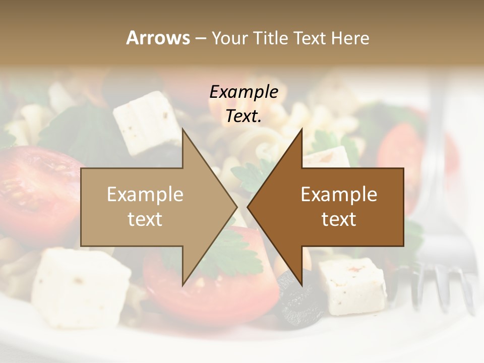 Cheese Tomatoes Feta PowerPoint Template