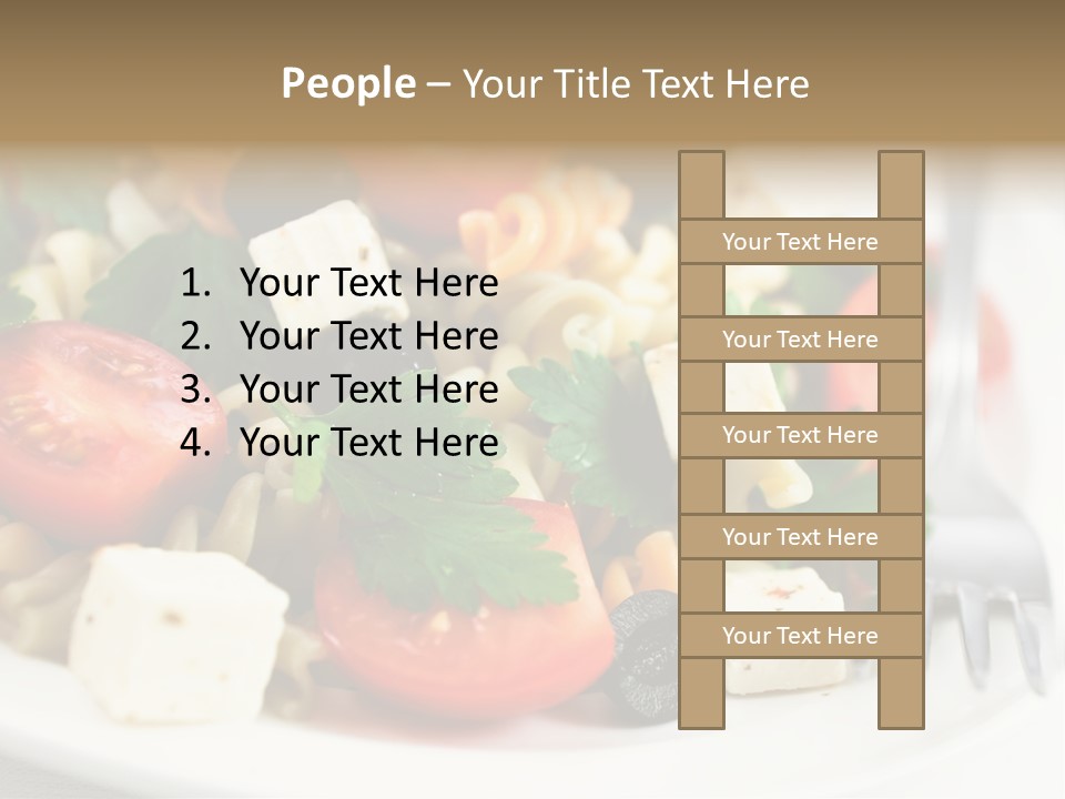Cheese Tomatoes Feta PowerPoint Template
