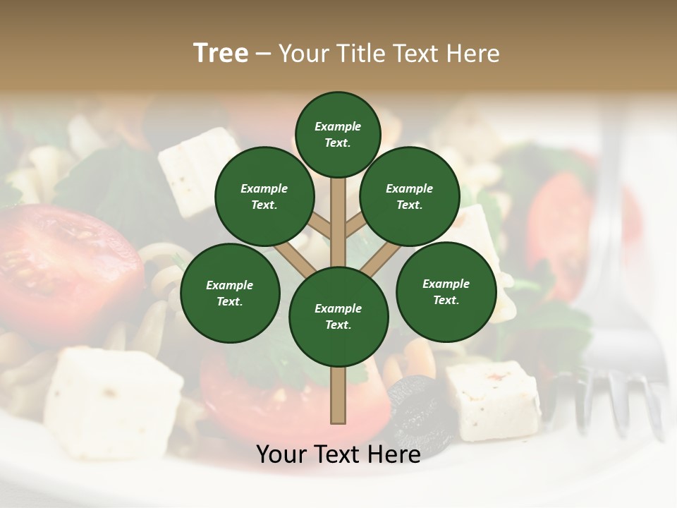 Cheese Tomatoes Feta PowerPoint Template