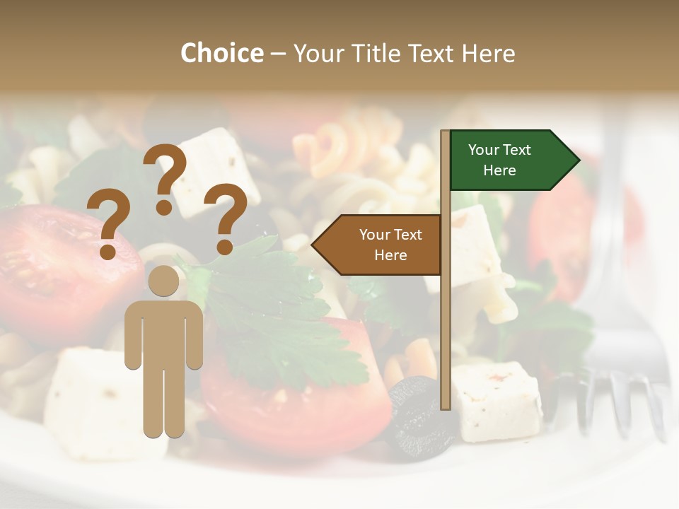 Cheese Tomatoes Feta PowerPoint Template