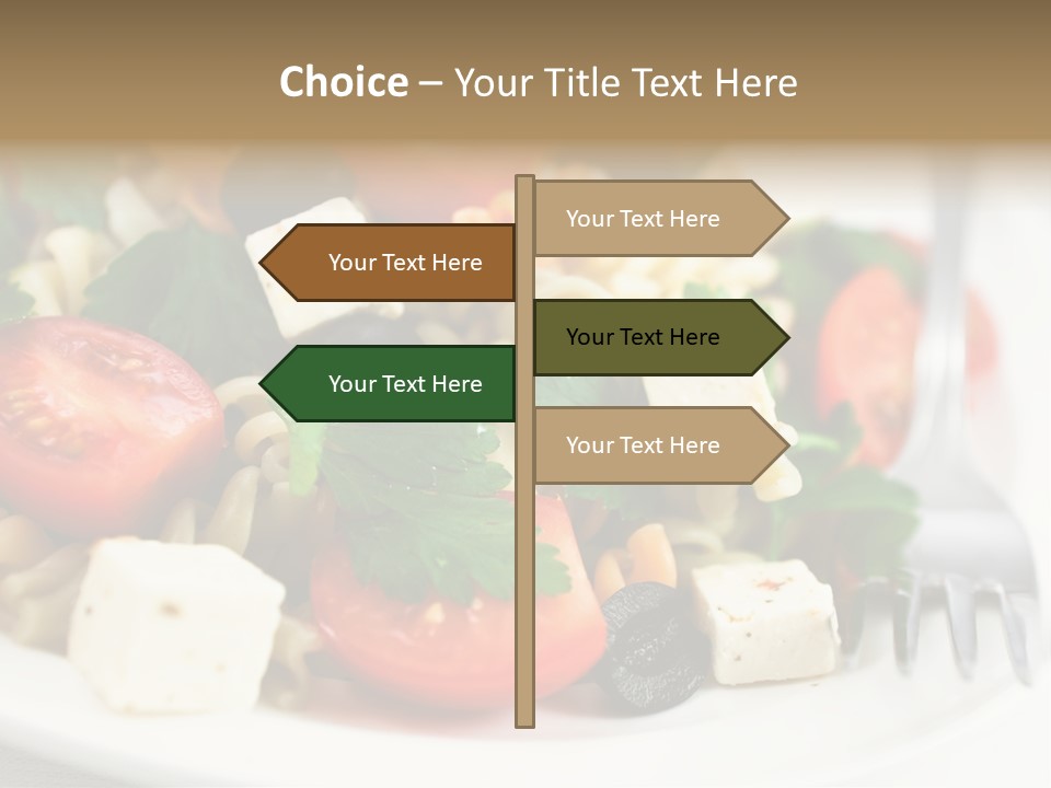 Cheese Tomatoes Feta PowerPoint Template