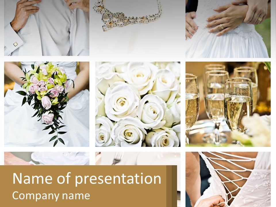Matrimony Lily Groom PowerPoint Template