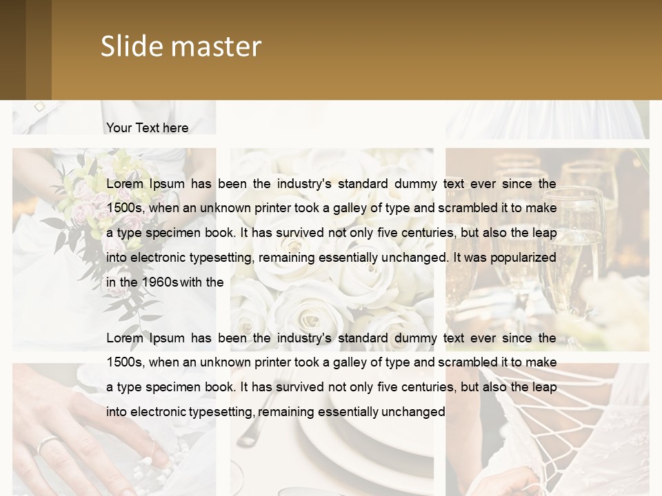 Matrimony Lily Groom PowerPoint Template