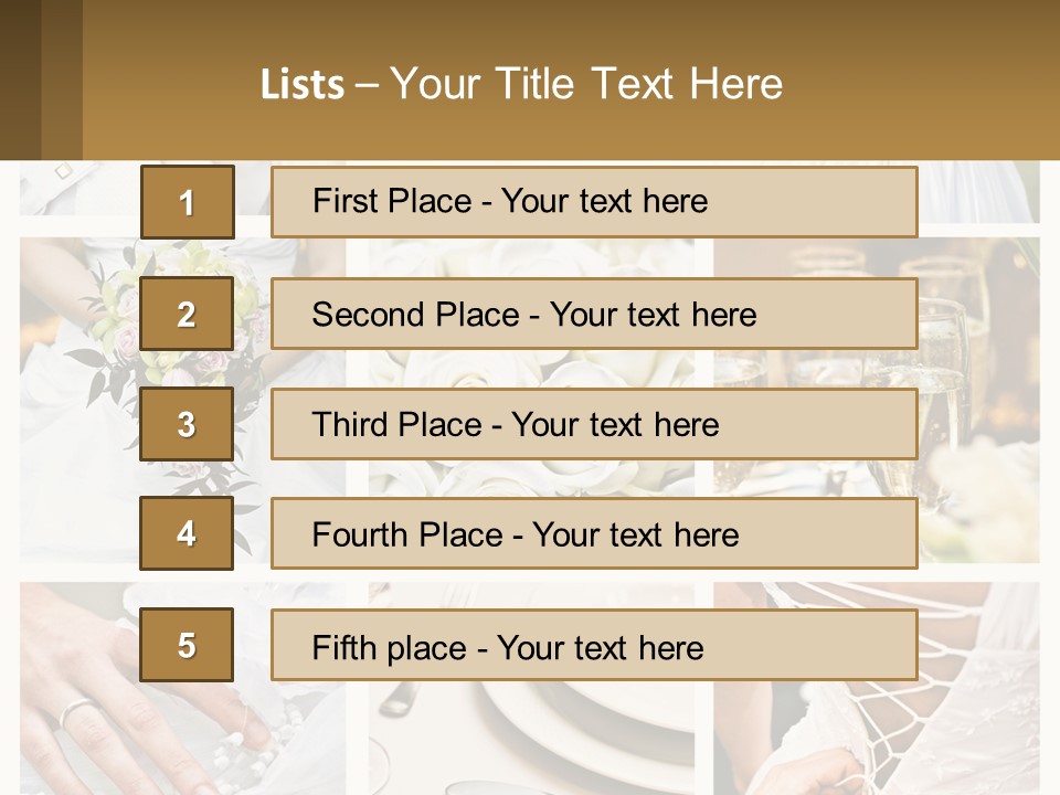 Matrimony Lily Groom PowerPoint Template