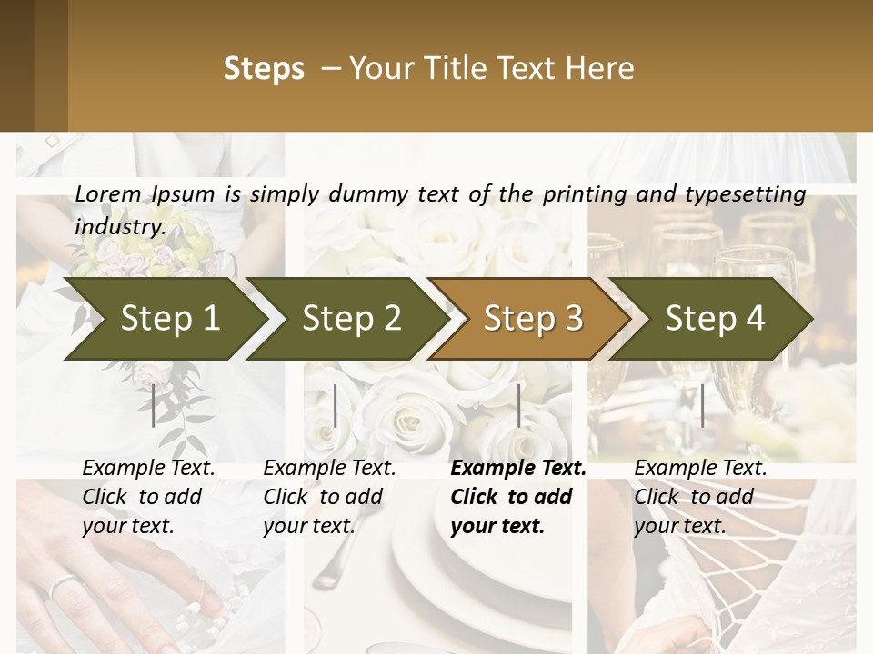 Matrimony Lily Groom PowerPoint Template