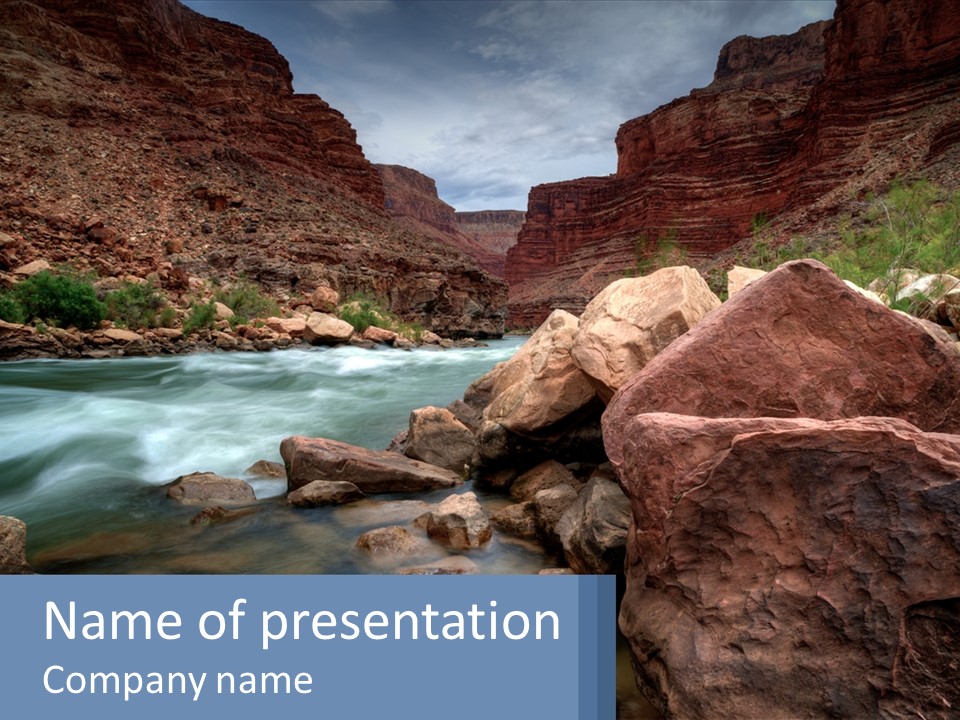 River Landscape Wilderness PowerPoint Template