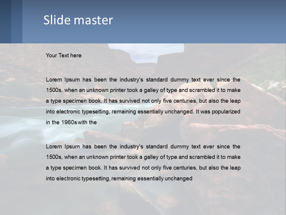 River Landscape Wilderness PowerPoint Template