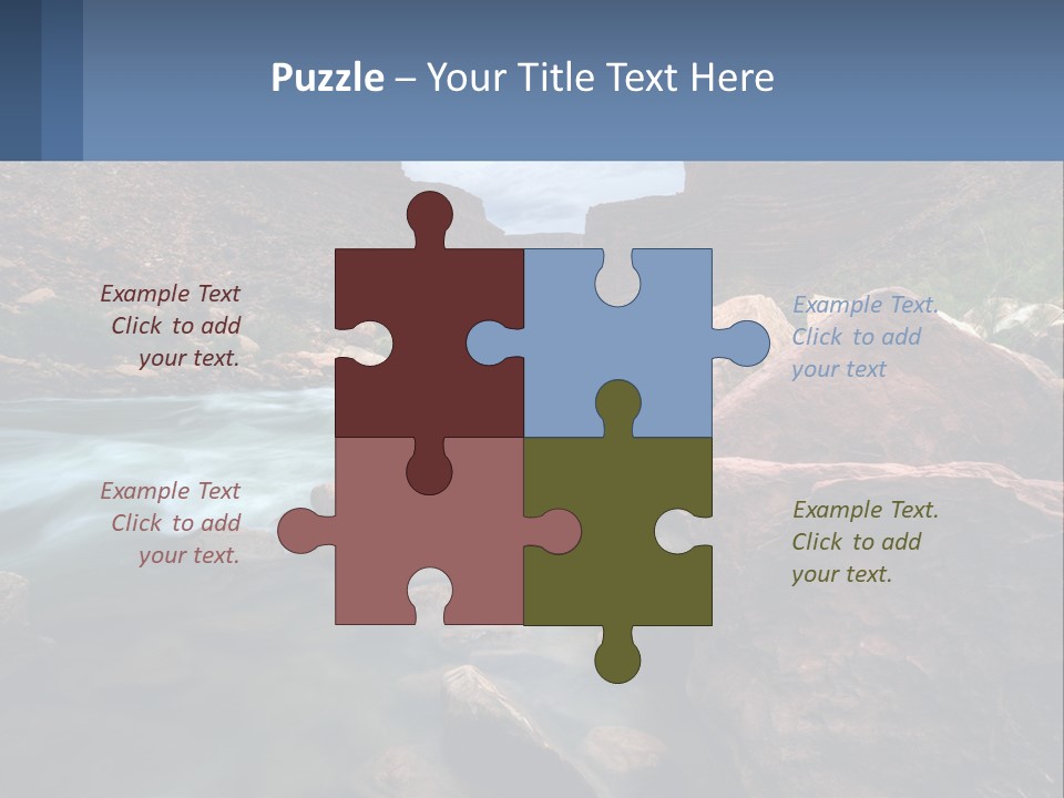 River Landscape Wilderness PowerPoint Template