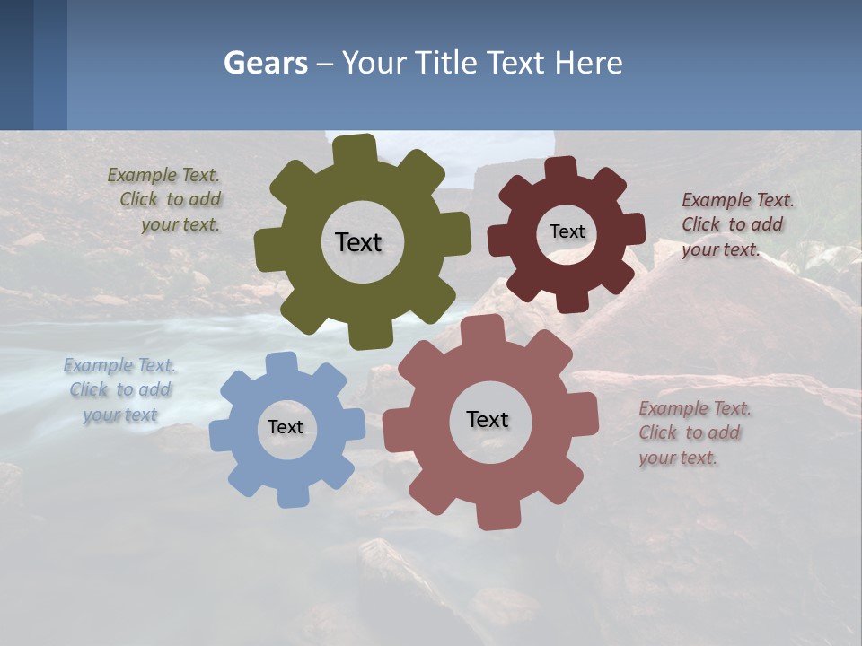 River Landscape Wilderness PowerPoint Template