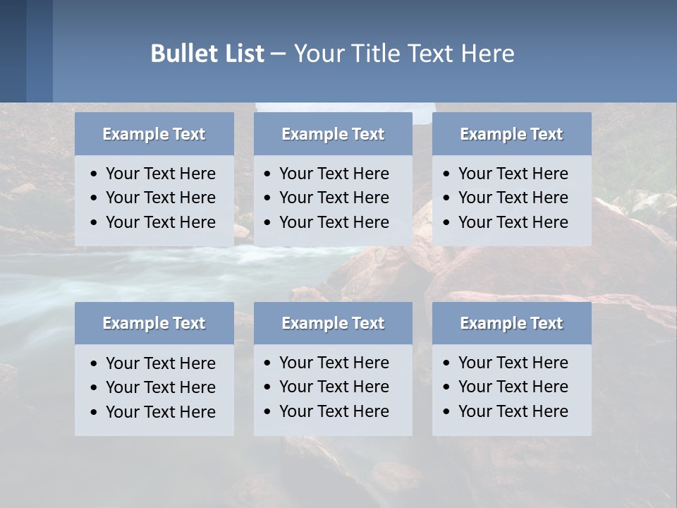 River Landscape Wilderness PowerPoint Template