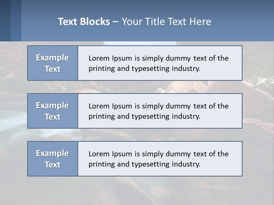 River Landscape Wilderness PowerPoint Template