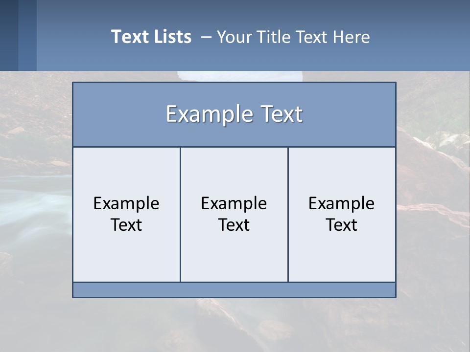 River Landscape Wilderness PowerPoint Template