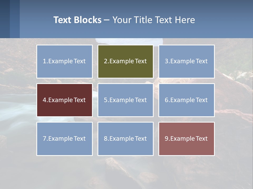 River Landscape Wilderness PowerPoint Template