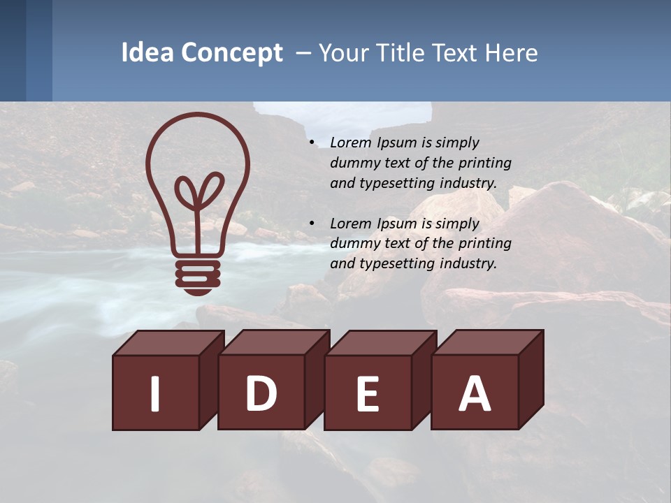 River Landscape Wilderness PowerPoint Template