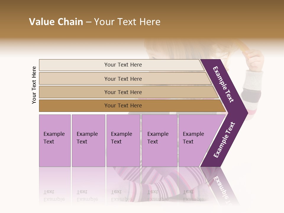 A Little Girl Sitting On The Floor With Her Hair Blowing In The Wind PowerPoint Template