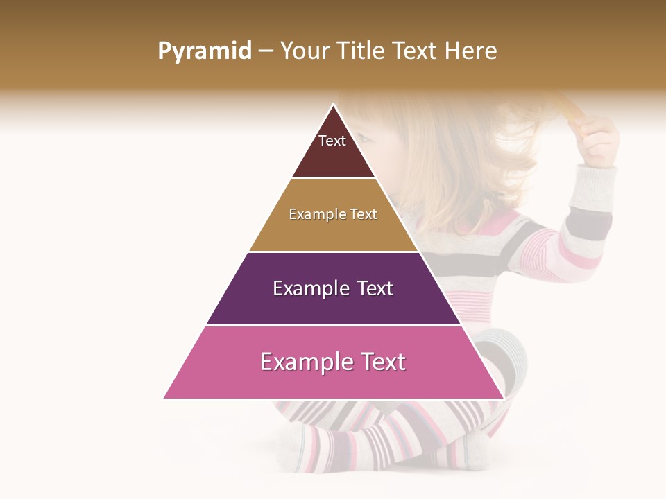 A Little Girl Sitting On The Floor With Her Hair Blowing In The Wind PowerPoint Template