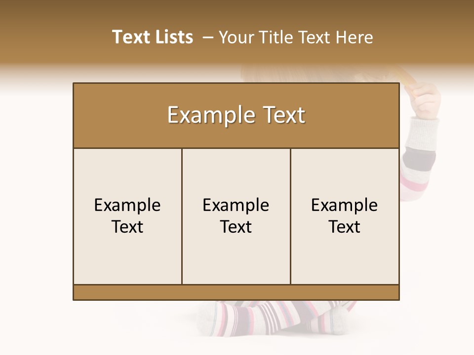 A Little Girl Sitting On The Floor With Her Hair Blowing In The Wind PowerPoint Template