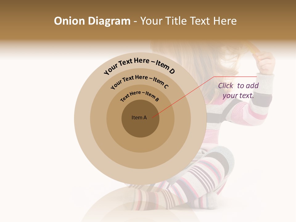 A Little Girl Sitting On The Floor With Her Hair Blowing In The Wind PowerPoint Template