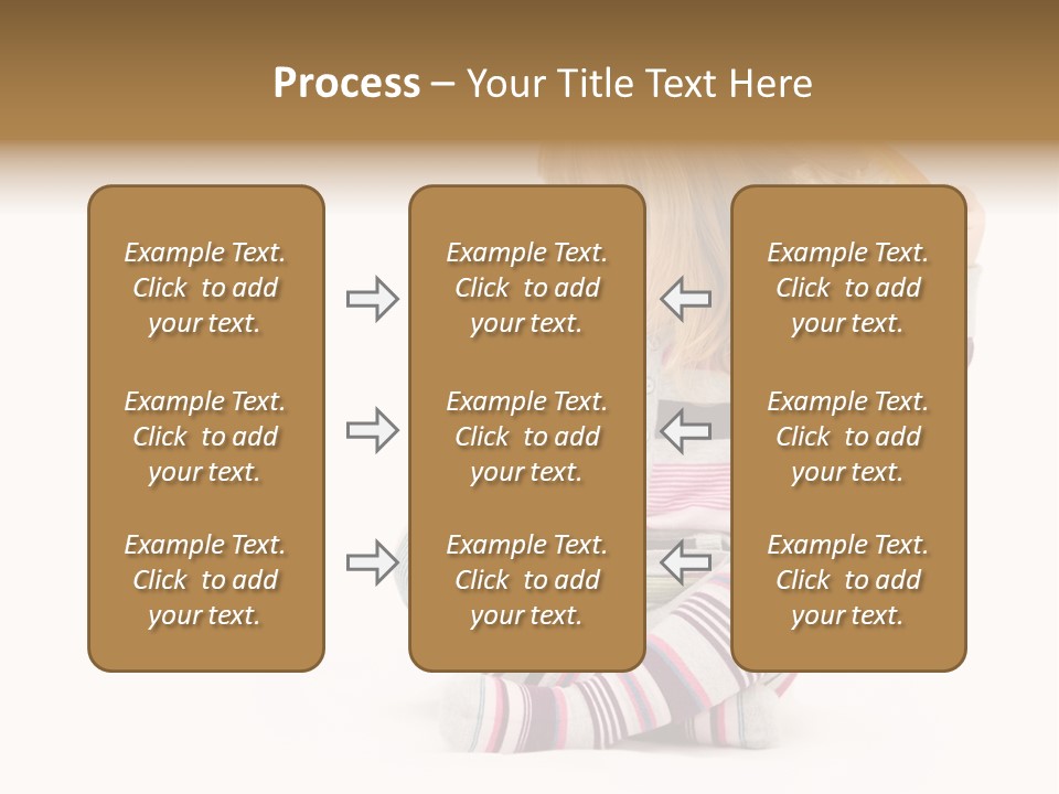 A Little Girl Sitting On The Floor With Her Hair Blowing In The Wind PowerPoint Template