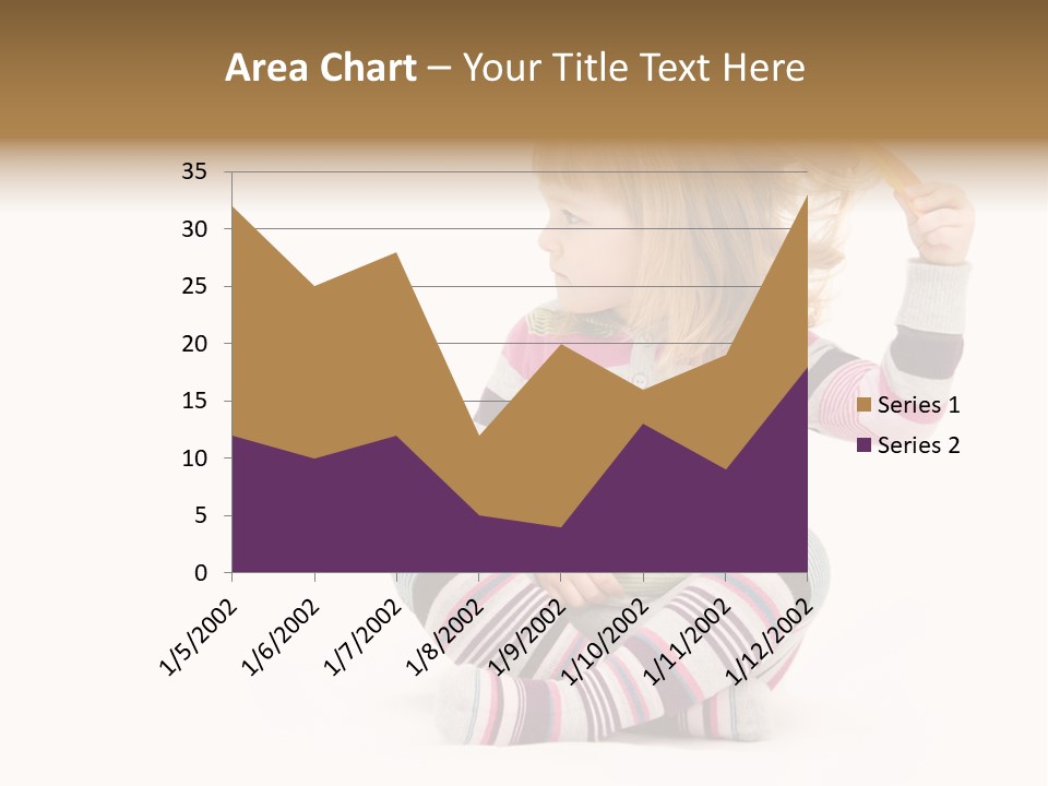 A Little Girl Sitting On The Floor With Her Hair Blowing In The Wind PowerPoint Template