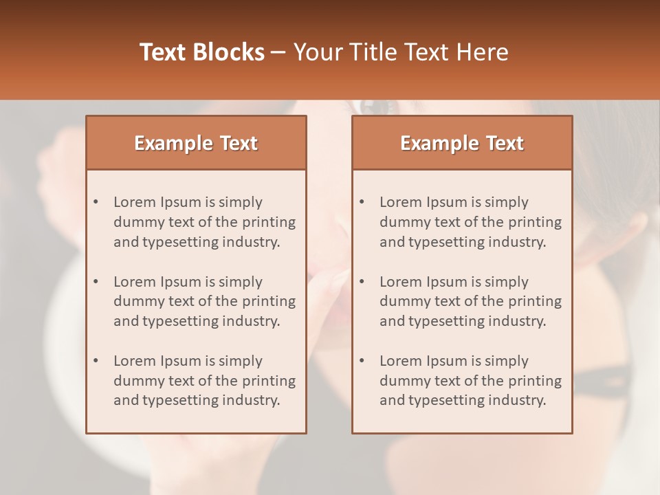 Hush Facial Cute PowerPoint Template