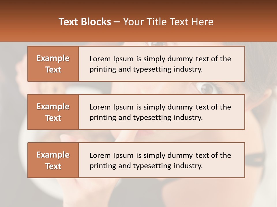 Hush Facial Cute PowerPoint Template