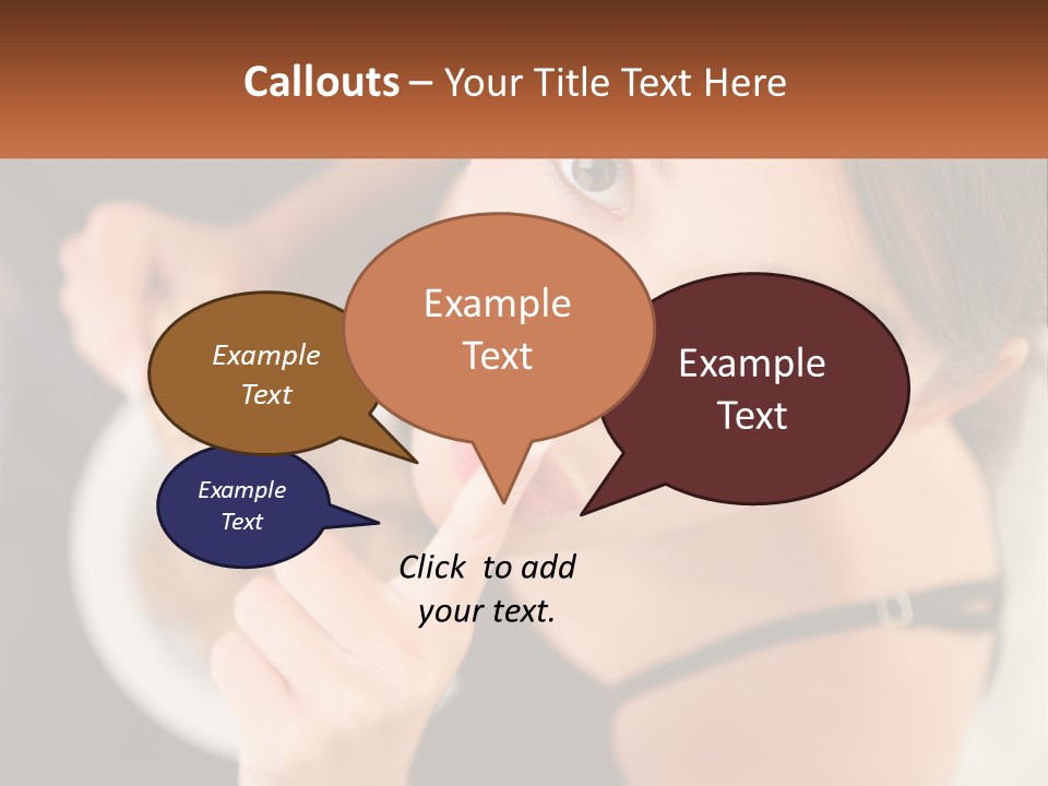 Hush Facial Cute PowerPoint Template