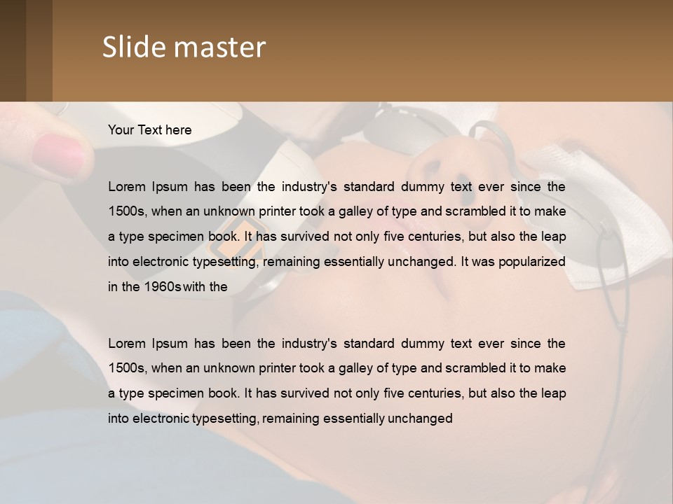 Skin Action Towel PowerPoint Template