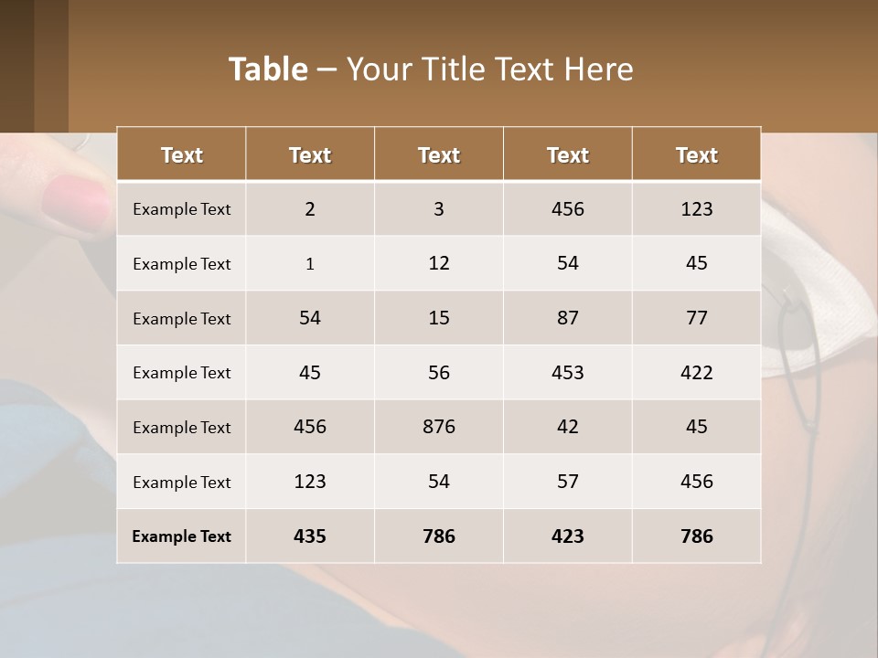 Skin Action Towel PowerPoint Template