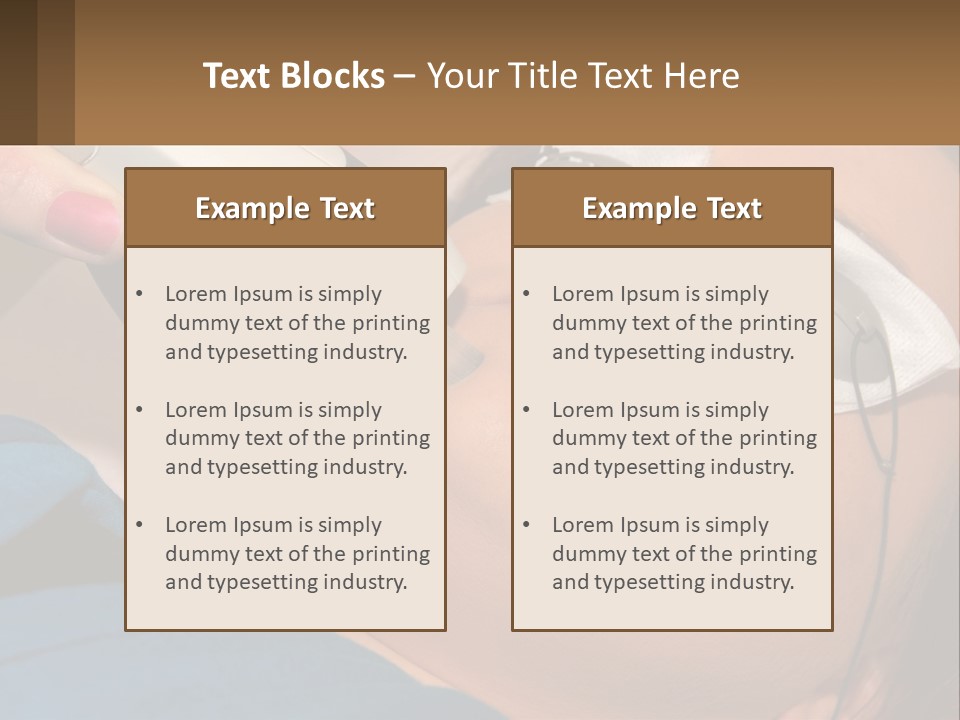 Skin Action Towel PowerPoint Template