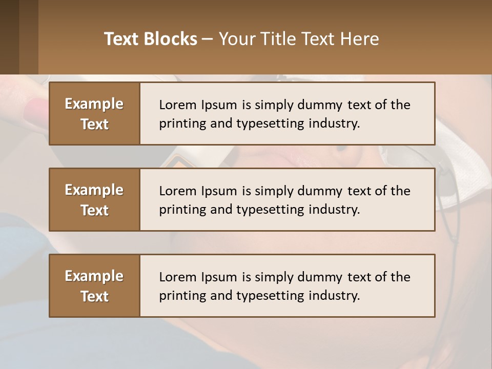 Skin Action Towel PowerPoint Template