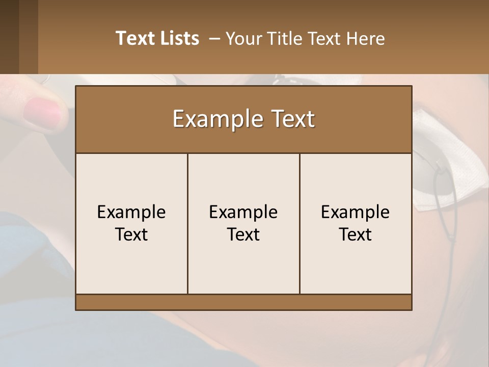 Skin Action Towel PowerPoint Template