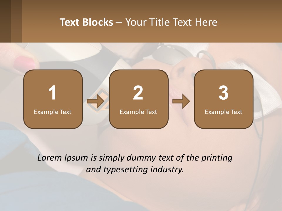 Skin Action Towel PowerPoint Template