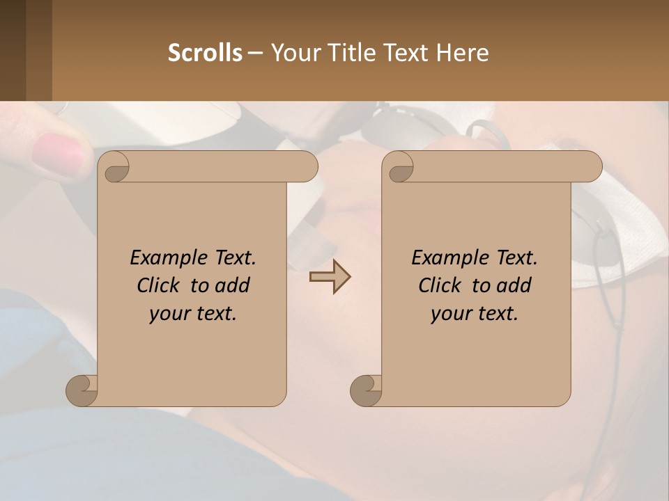 Skin Action Towel PowerPoint Template