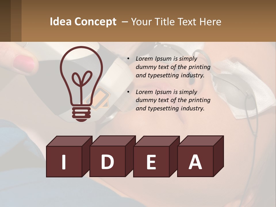 Skin Action Towel PowerPoint Template