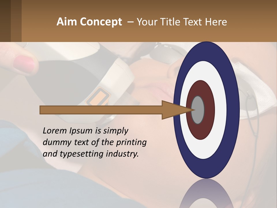 Skin Action Towel PowerPoint Template