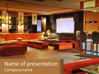 Hotel Pub Cafe PowerPoint Template