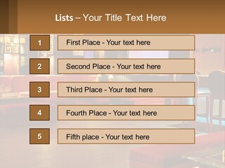 Hotel Pub Cafe PowerPoint Template