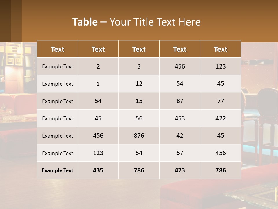 Hotel Pub Cafe PowerPoint Template