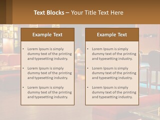 Hotel Pub Cafe PowerPoint Template