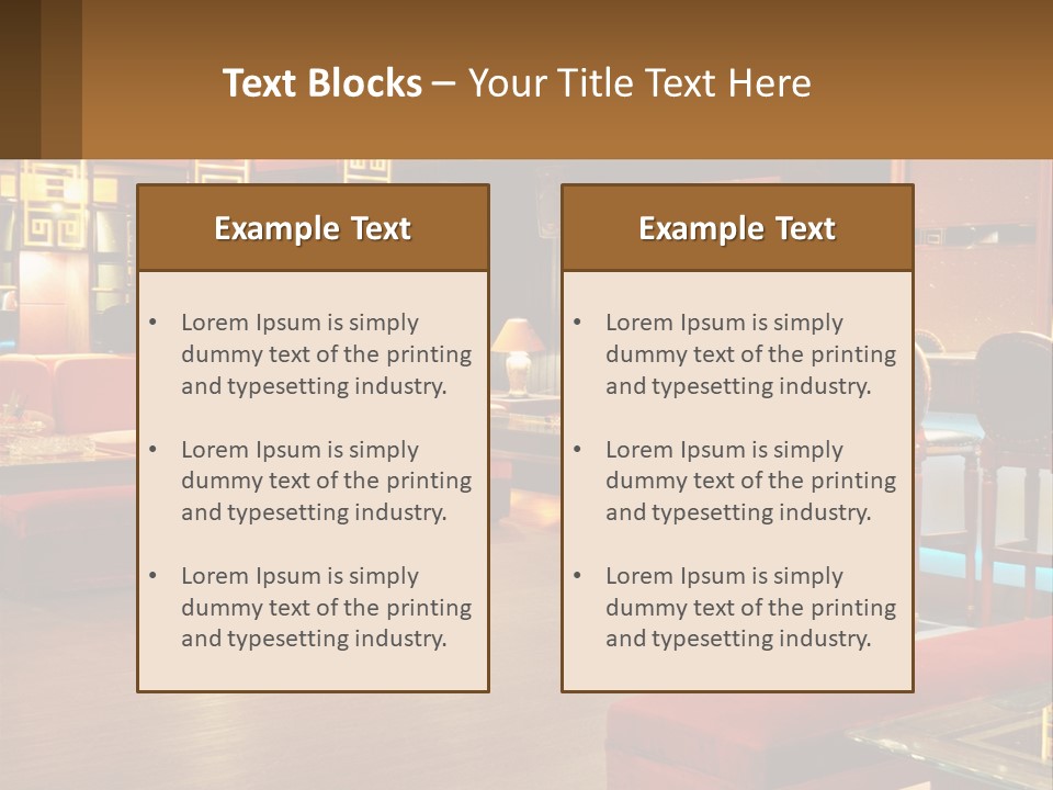 Hotel Pub Cafe PowerPoint Template