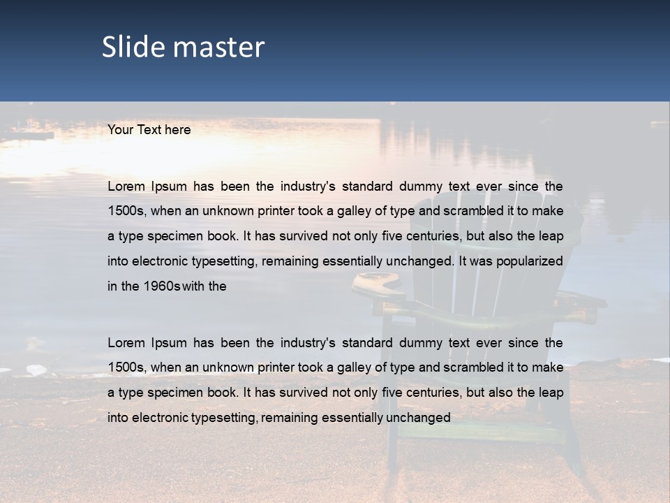 Forest Provincial Sunset PowerPoint Template