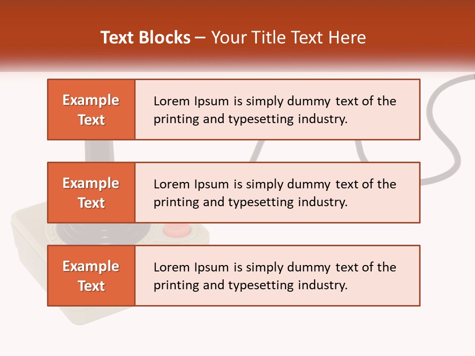 Button Recreation Controller PowerPoint Template