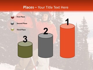 Vertical Mountain Cold PowerPoint Template