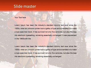 Vertical Mountain Cold PowerPoint Template