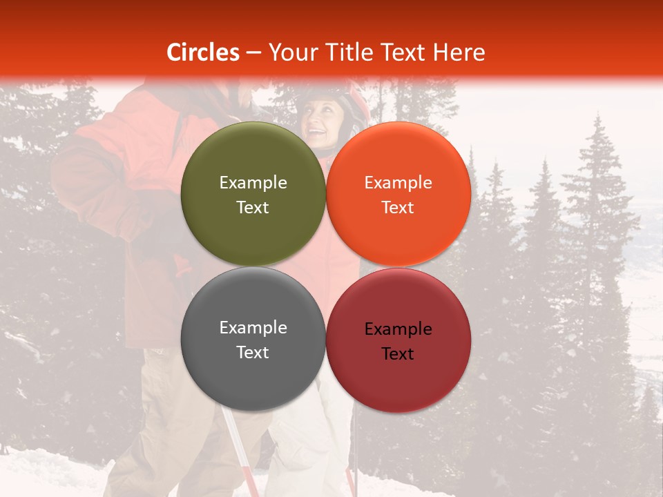 Vertical Mountain Cold PowerPoint Template